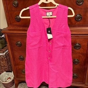Tuckernuck Fuchsia Textured Romper size S